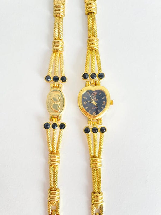 Single Folding Buckle Alloy Strap Quartz Watch | Stylish Analog Wristwatch with Durable Metal Band | Elegant Daily Wear Timepiece blue